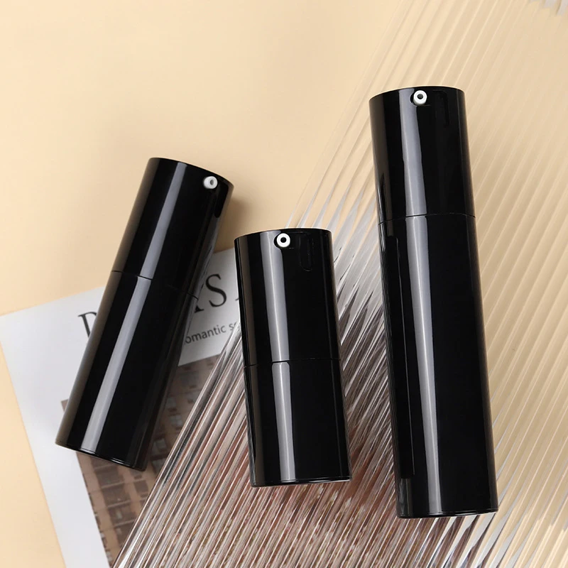 Factory Direct Sales Rotation Essential Oil Bottle Cosmetic Paper Box Packaging 30 50 Ml Cream Pump Airless Bottle For Sunscreen