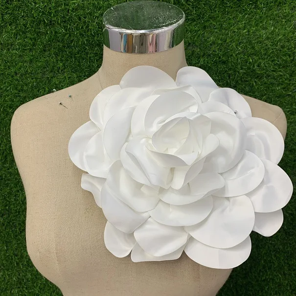 24cm/9.44 inch Oversized Flower Brooch for Women Wedding Party Clothes Accessories Extra Large Rose Brooches Bridal Flowers Pins