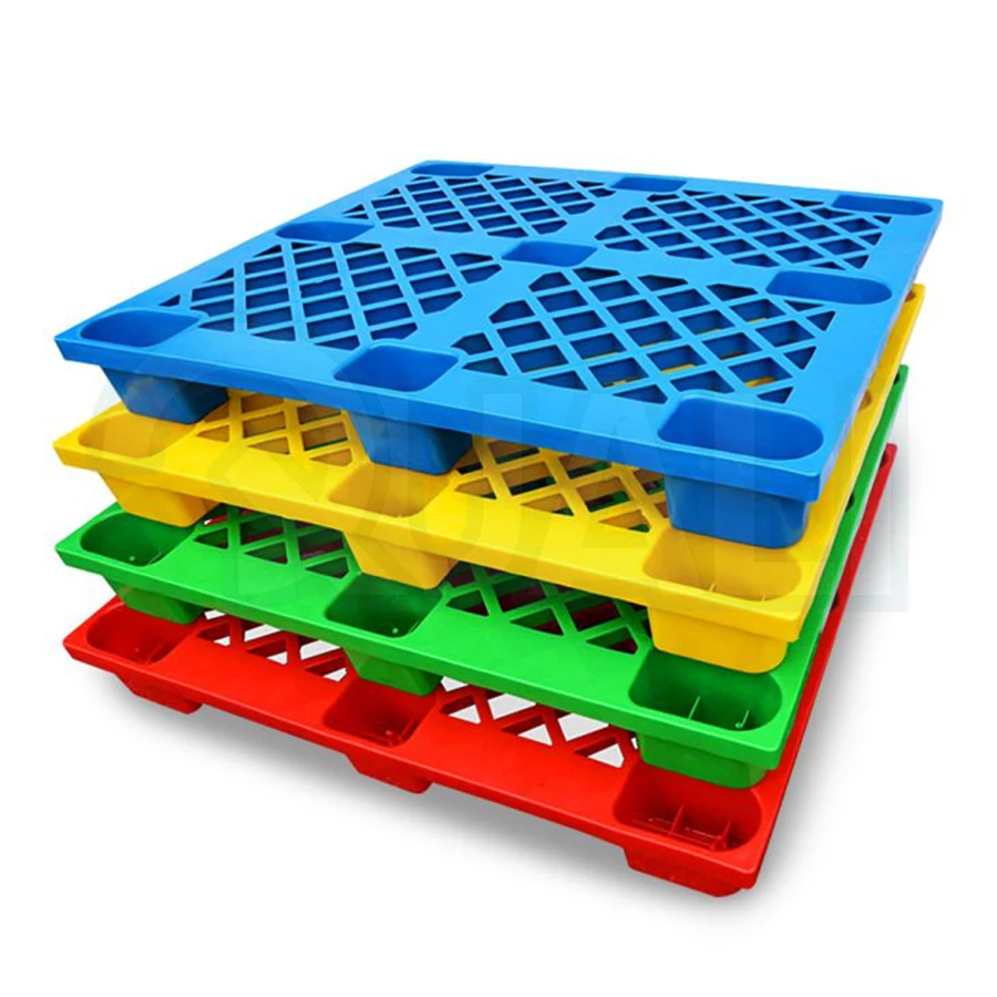 Drop resistant Plastic Stackable Pallets Nine foot Flat Forklift Pallet Plate Grid Nine legged Pallets (1600499983350)