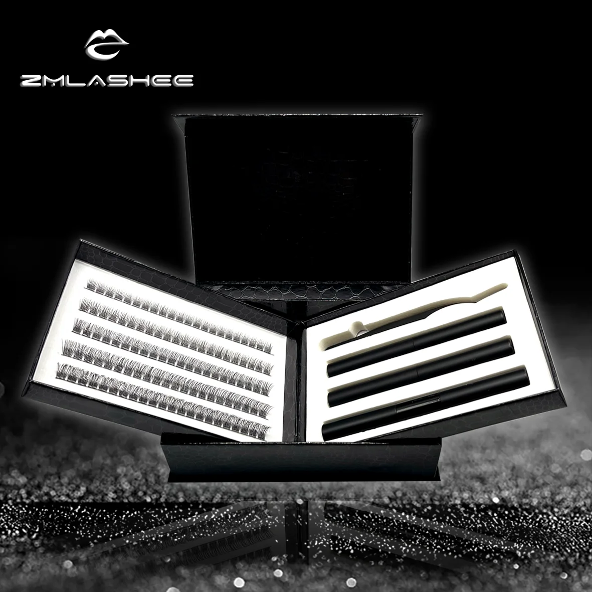 DIY lashes segmented eyelashes with mirror diy lash extensions diy eyelash extensions kit