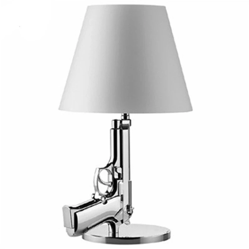 UCHOME gold-plated pistol table lamp hotel bedside lamp personality long gun shape floor lamp