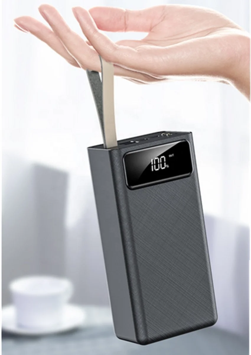  50000 мАч Power Bank большой емкости быстрой зарядки Быстрая зарядка ЖК-дисплей индивидуальный логотип на заказ