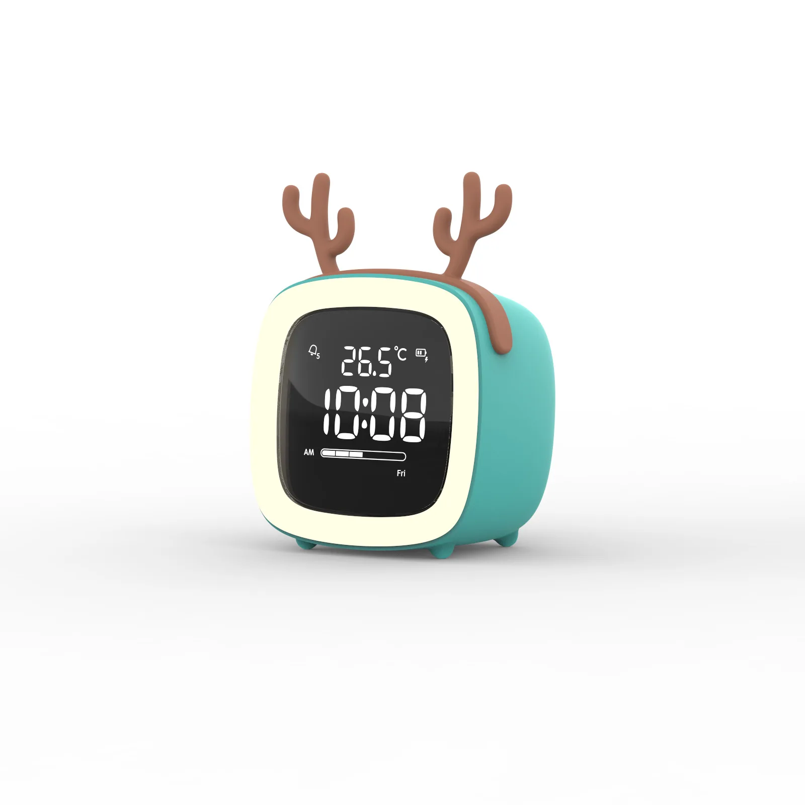 Shower Head Timer Cute Pet Cat Headband TV Alarm Clock Multifunctional Clock With Temperature Display Timer Clocks for Classroom