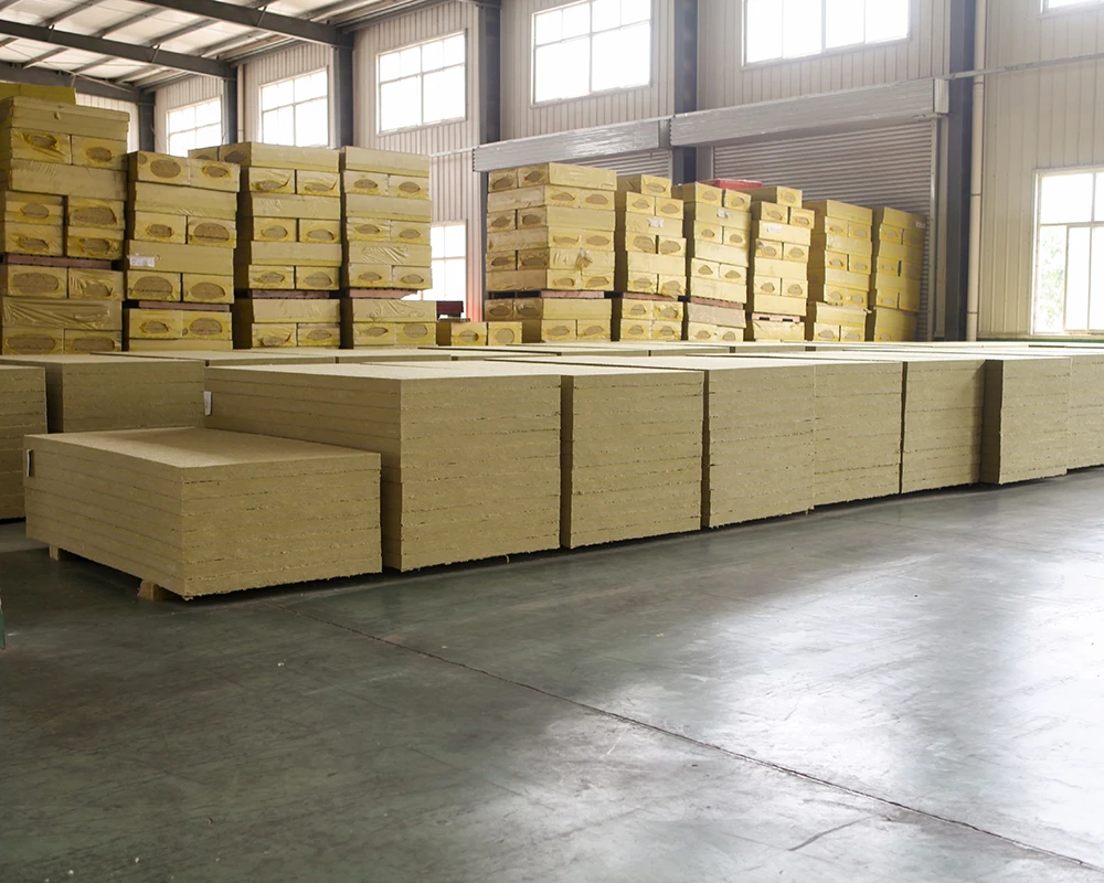 Basalt Rock Wool Fiber Thermal Insulation Board Sound Absorbing Heat Insulation