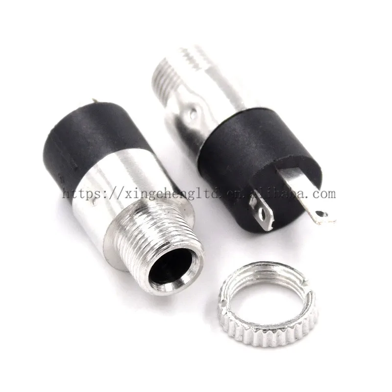 Audio Headphone Connector PJ-392 Cylindrical Socket Stereo Female PJ392 3.5MM Sockect Jack with Screw 3.5 Adapter Audio & Video