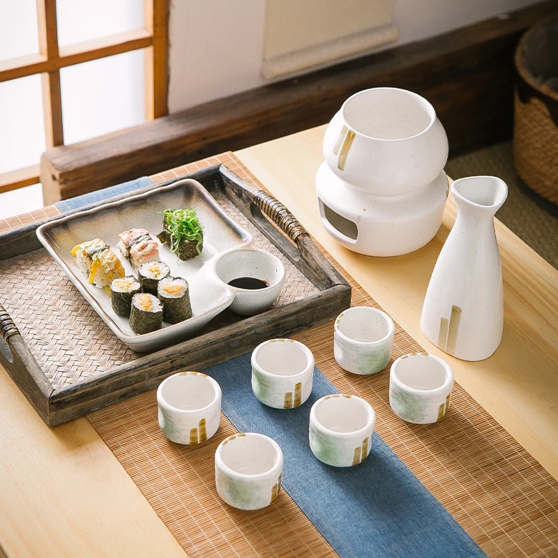 2024 Hot-selling Wholesale Japanese Ceramic Sake Set Sake Bottle And Cup For Gift And Party
