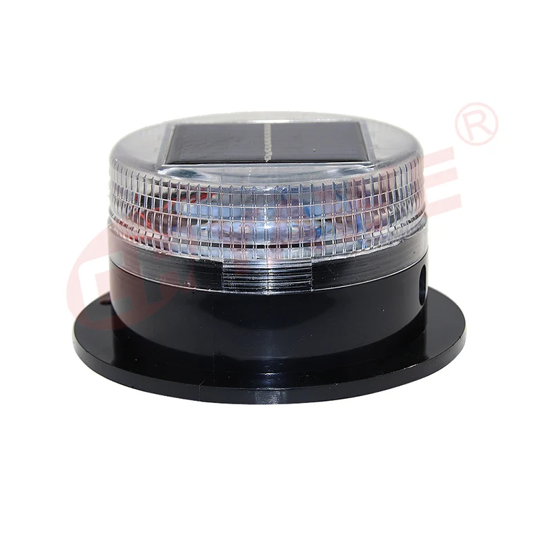 Solar Magnetic LED Traffic Emergency Strobe Beacon Warning Light Solar Powered Flashing Light