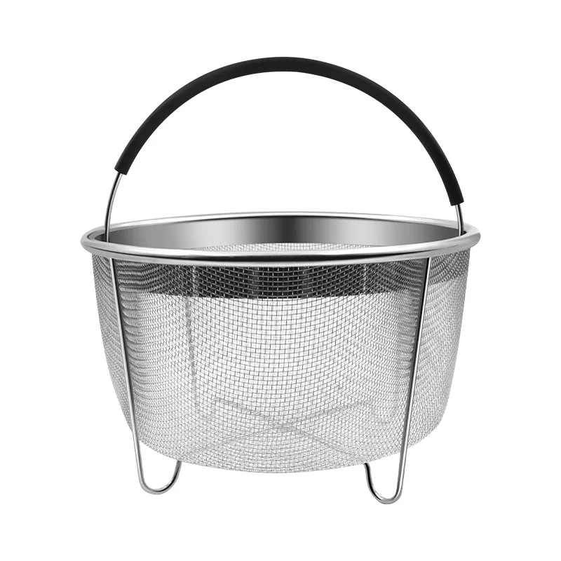 High quality stainless Steel vegetable Steamer Basket With Silicone Handle for kitchen