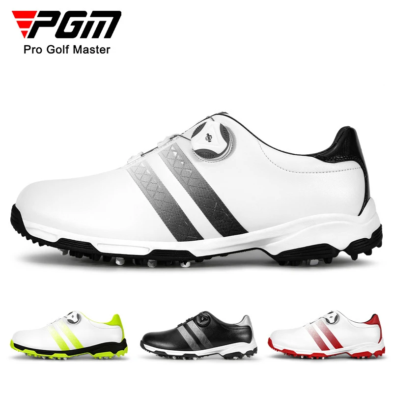 Женские нескользящие туфли PGM XZ160 с шипами, водонепроницаемая обувь для гольфа с внутренним увеличением