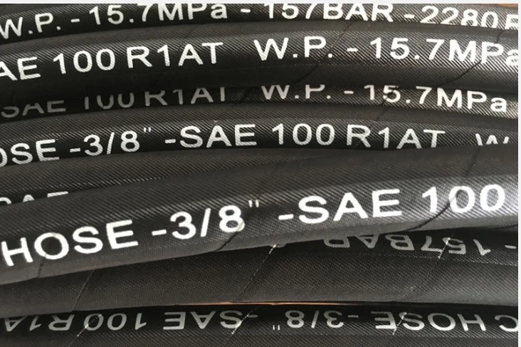 High Quality Pressure SAE 100 R1AT DIN EN 853 1SN R2AT 2SN 4SH 4SP Industrial Hydraulic Steel Wire Braided Flexible Rubber Hoses