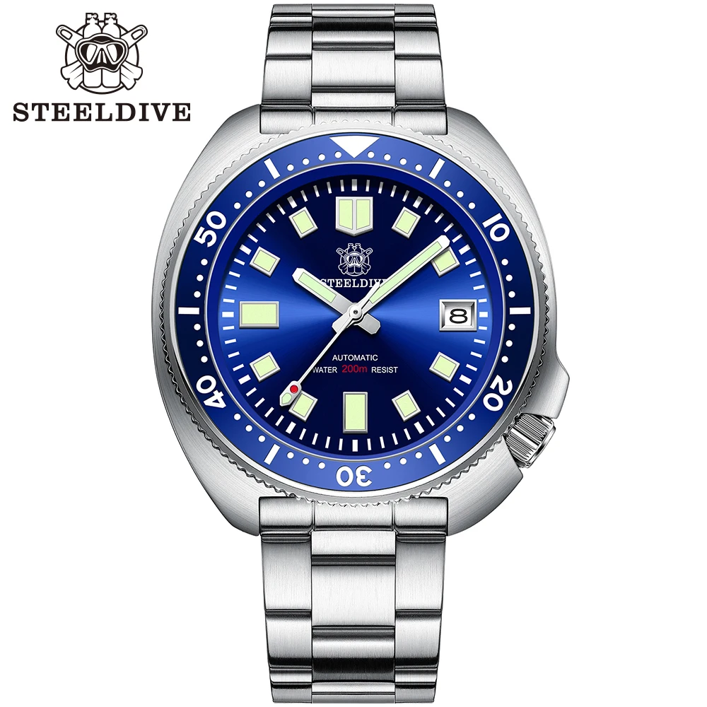  Готов к отправке бренд STEELDIVE SD1970 доступные высококачественные японские часы для дайвинга 6105