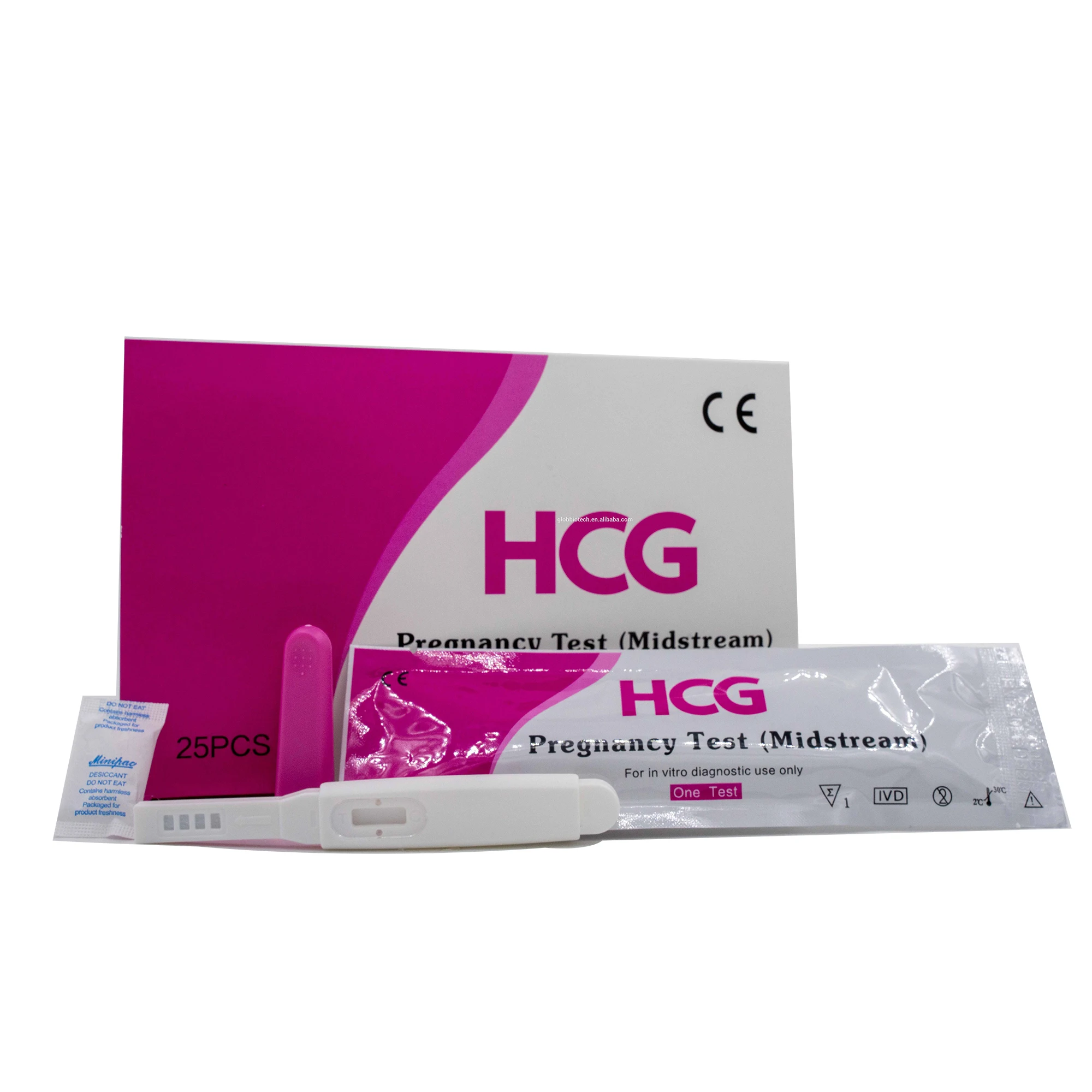 
One Step HCG Pregnancy test midstream 3.0mm in vitro diagnostic 