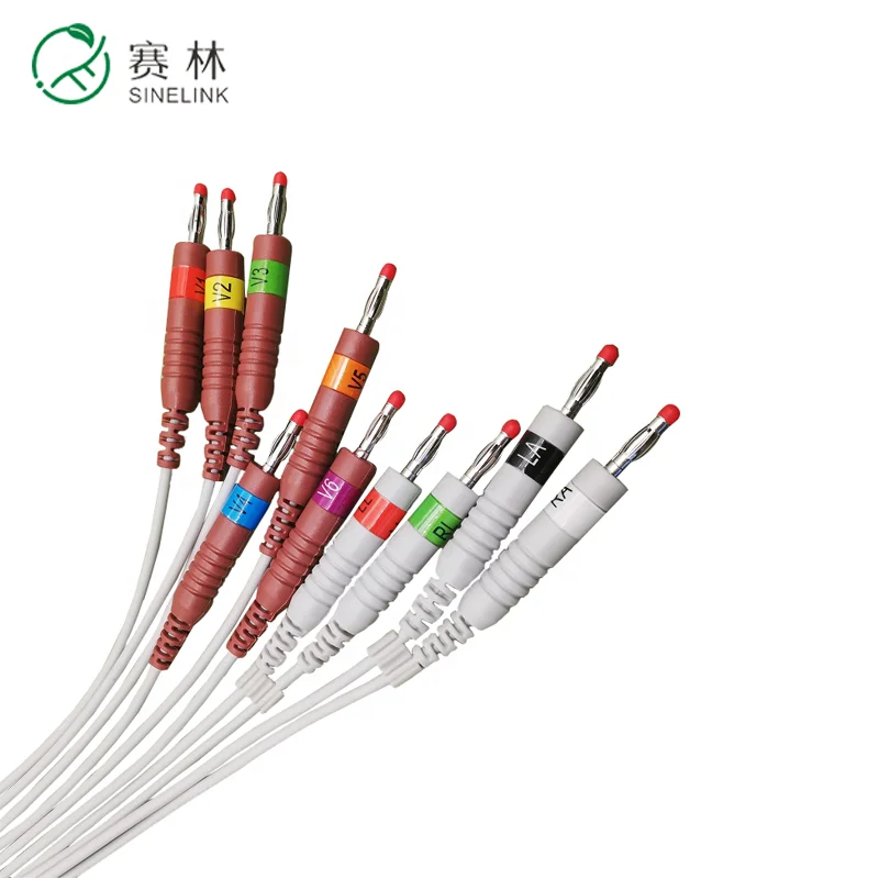 Compatible for ECG 101 and ECG 9620 10 lead ECG cable / ekg cable and leadwires