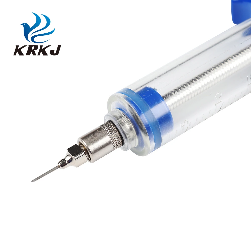 KD304 veterinary medical plastic steel tpx vaccinator syringe 20ml with graduation