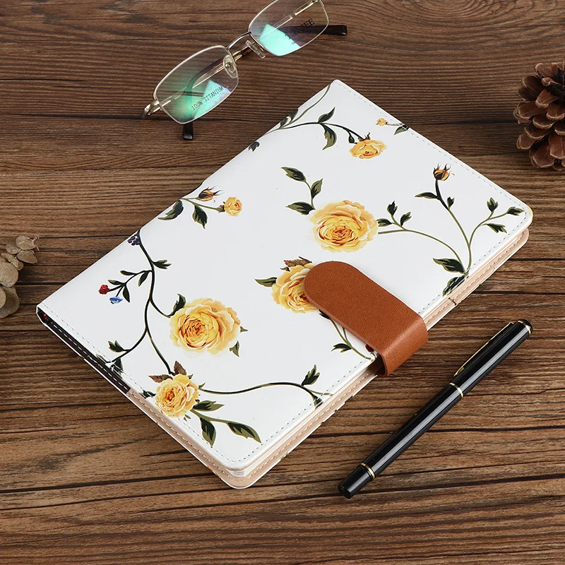 Manufacturer custom fashion cute a5 notepad small fresh diary leather color printing uv notebook for students