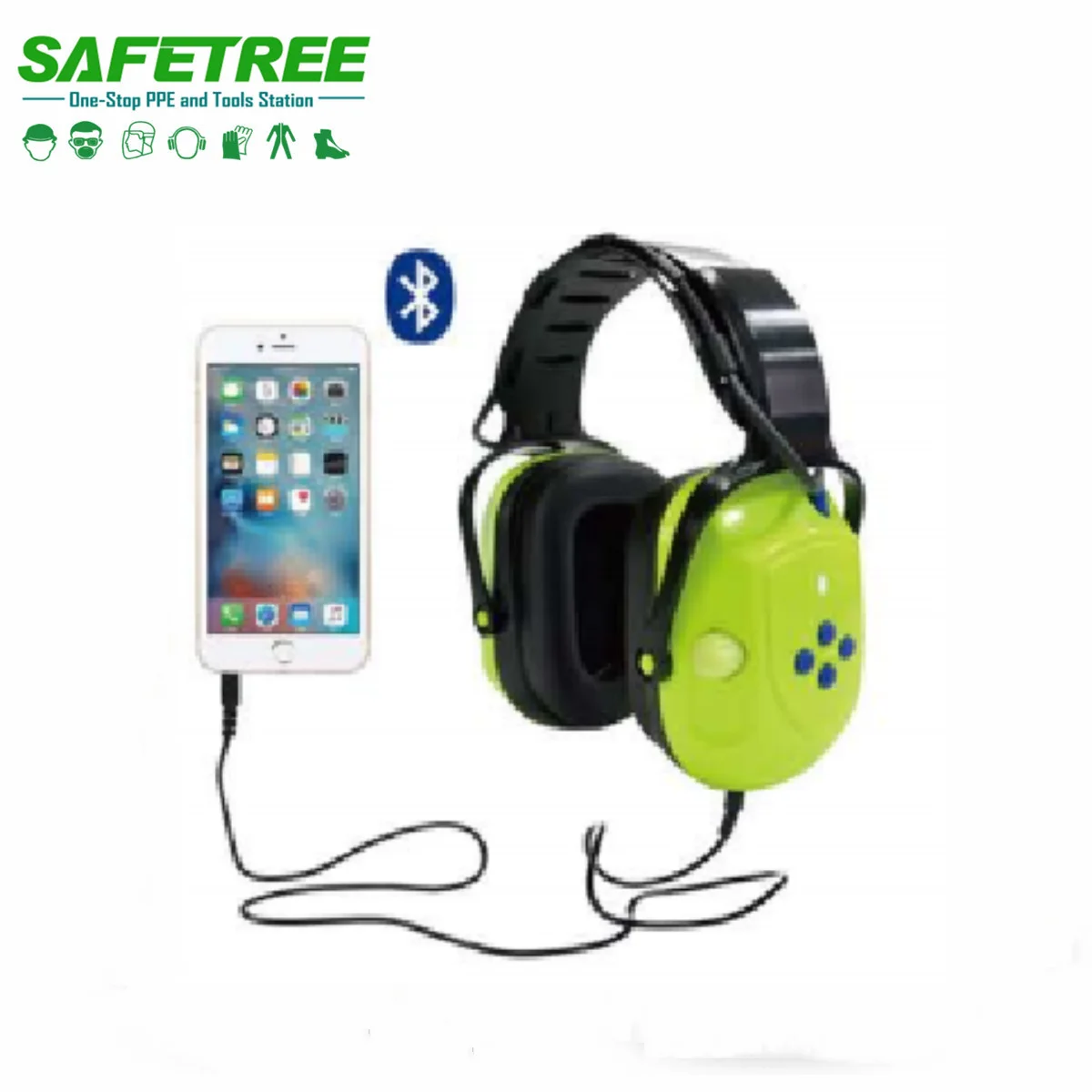 CE ANSI Australia Standard AS/NZS Comfortable Electronic Ear Muff SNR 29dB Bluetooth Earmuffs