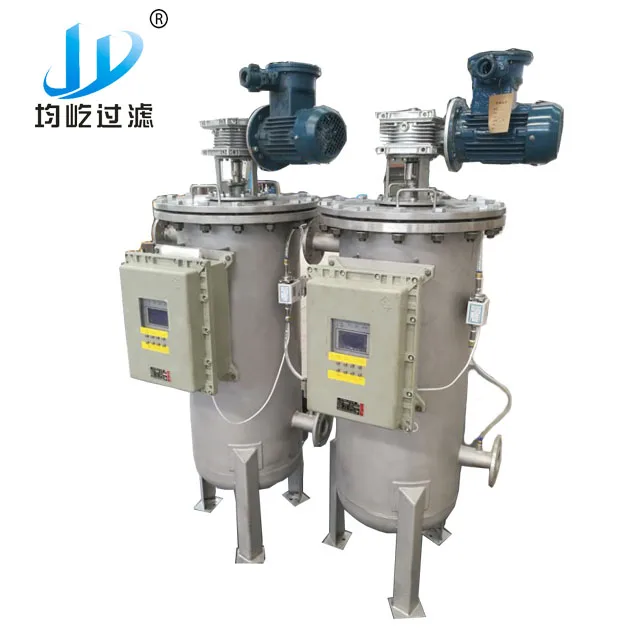 Automatic stainless steel self-cleaning rotary filters