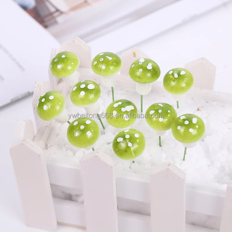 High-Quality 2cm Artificial Foam Mushrooms for Miniature Gardens and Fairy Crafts