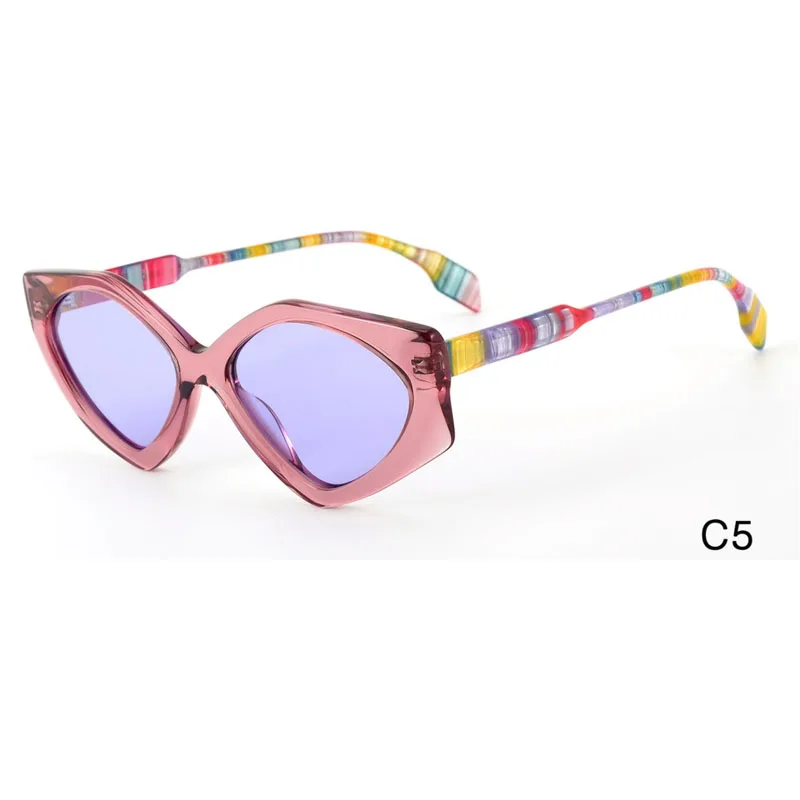 high quality Light Weight colorful uv protection eye  shades optical frames mixed titanium and acetate polarized sunglasses