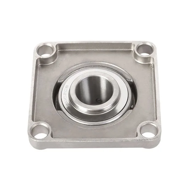 Heavy Duty Wear Resisting Flange Bearings SUCF207 Stainless Steel Pillow Block Ball Bearing F207
