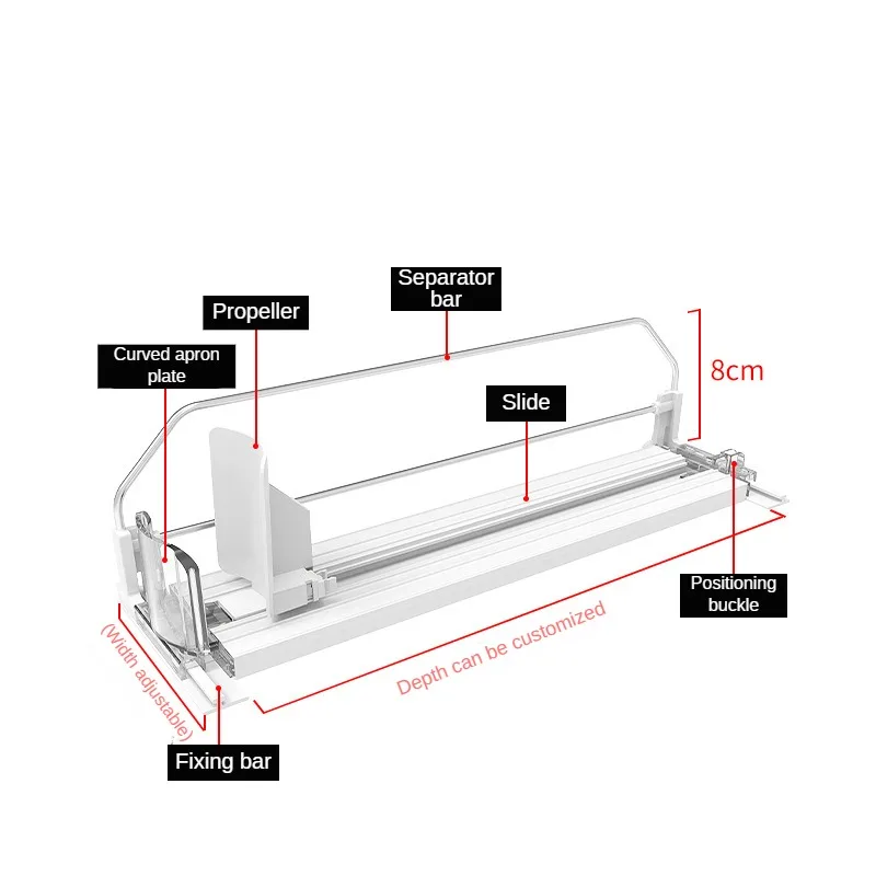 Universal Pusher Glide Display Bottle Beverage Drink Bottle Shelf Pusher System
