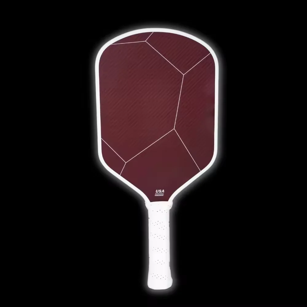 Popular Hybrid Shape Thermoformed Unibody Raw Texture Features Kevlar Facing Material Pickleball Paddles