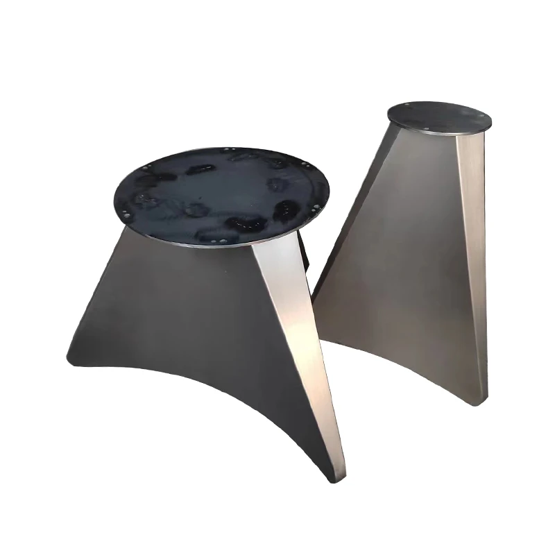 Luxury Gold Stainless Steel Round Marble Table Leg Brackets Foot Bar Foot Bracket Living Room Metal Coffee Table Base Table Legs