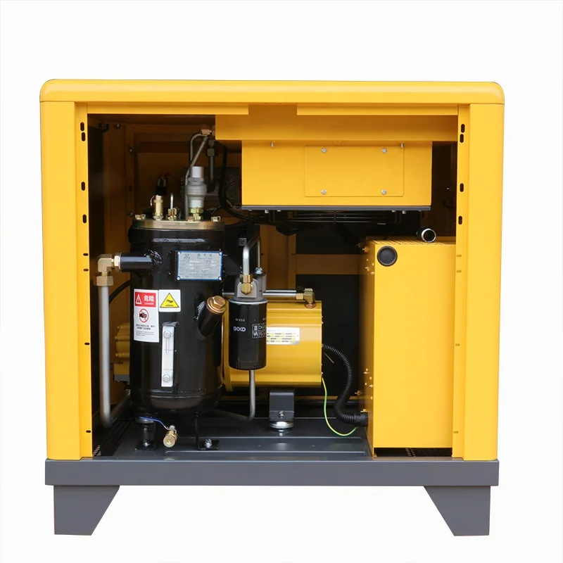  11KW 15HP Перманентный магнит синхронный двигатель с переменной скоростью вращающийся винтовой воздушный компрессор машины для печатной