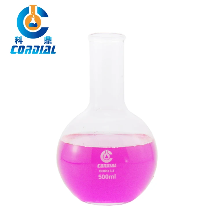 1111 CORDIAL Labs Glass 500ml  Flat Bottom One Neck Boiling Flask