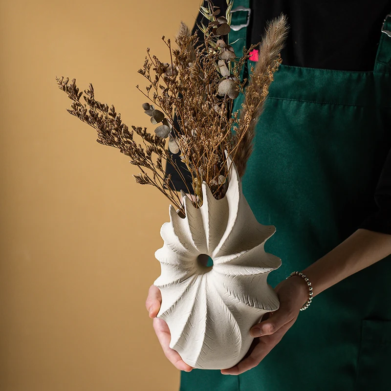 Wholesale Vintage Interior Nordic Ornament Modern Ceramic Flower Vases Ceramic Vase for Home Decor