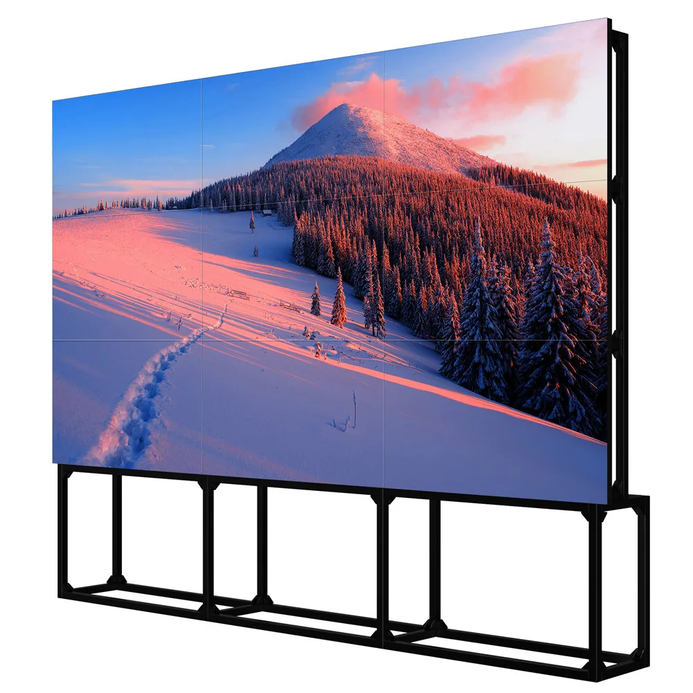 3X3 2X2 55 Inch 1080P 4K Wholesale Original Advertising LCD Video Wall Panel 0.88mm 1.8mm Bezel with Controller Splicing Screen