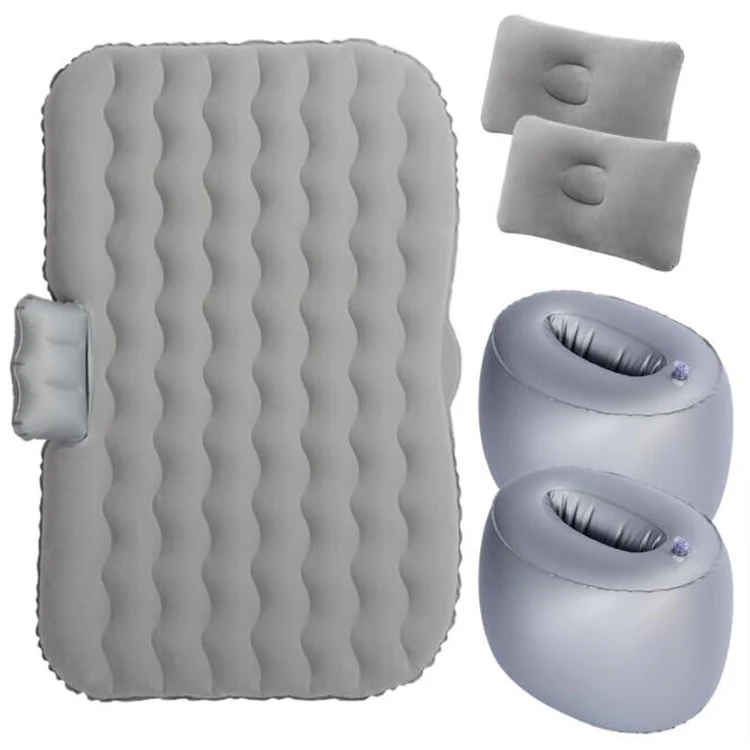 
Outdoor Travel Camping Portable Folding Split Flocking Pumping SUV Sleeping Mattress Car Inflatable Air Bed 