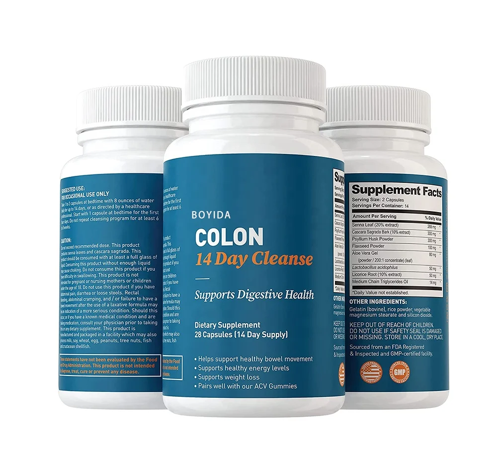 Fast-Acting Fat-Burner Colon Cleanse Pills Tablets Capsules with Private Label