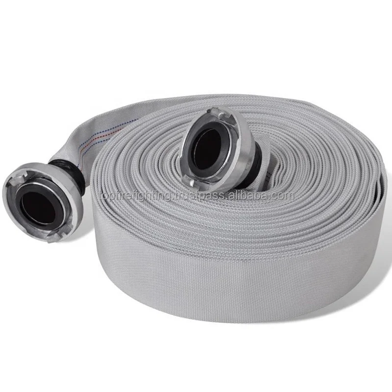 China High Quality Best Price 200psi 65mm Polyester Pvc Single Jacket Fire Hose for Fire Fighting or Irrigation