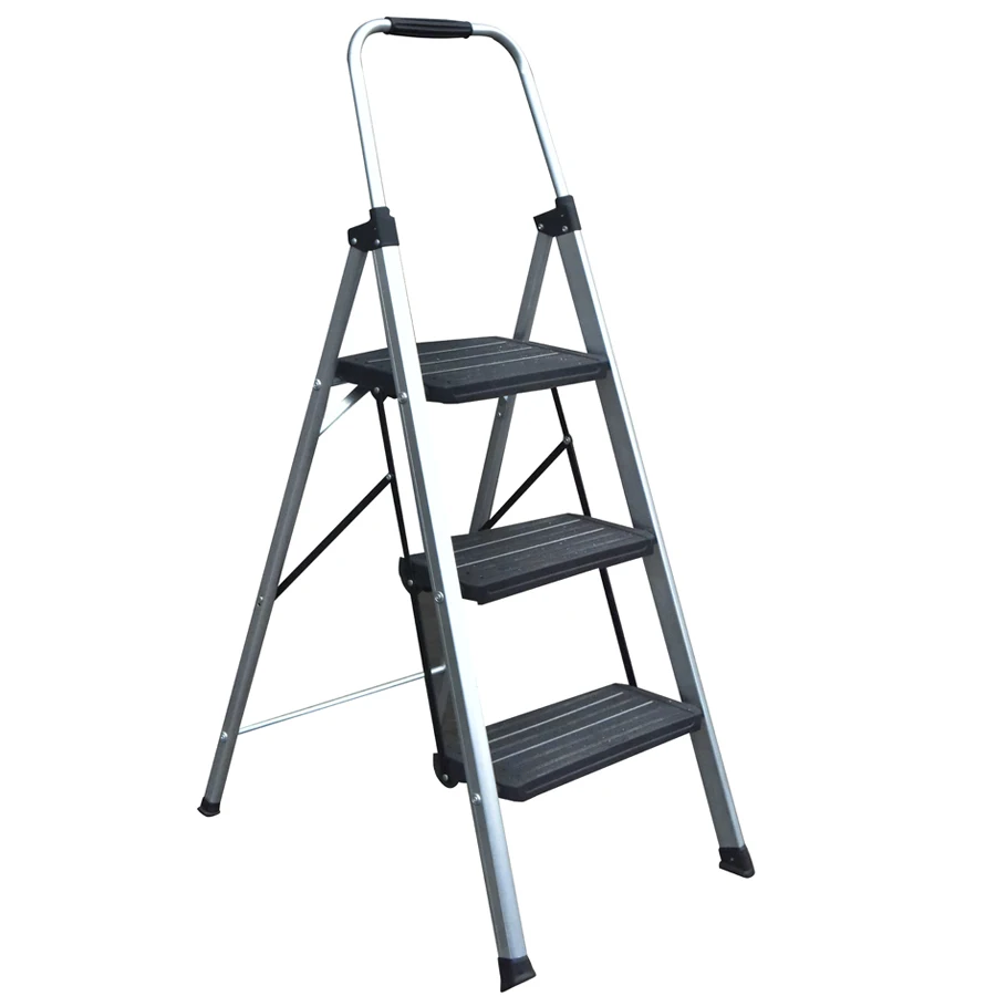 Factory Wholesale EN131 Approved Aluminum Ladder Folding Household Ladder for Home Use