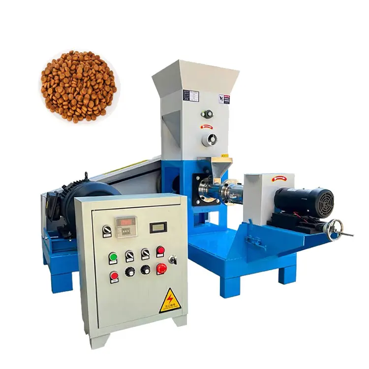 Floating Fish Feed Mill Pellet Machine Animal Feed Extruder Machine For sale
