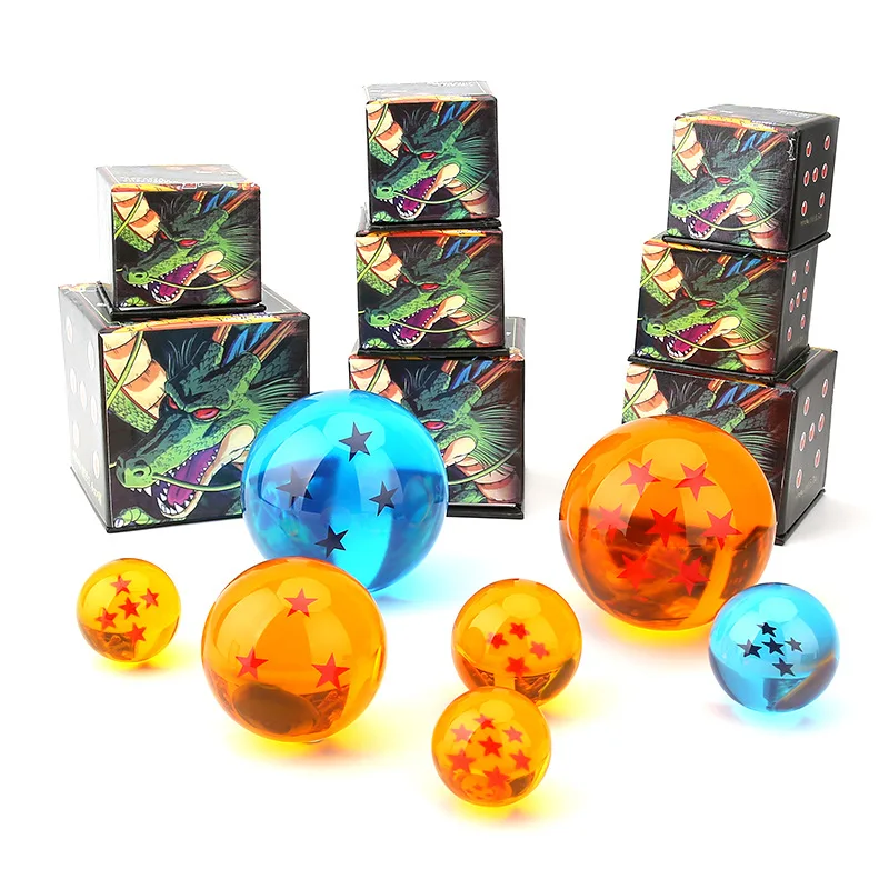 Linda toy New Arrival Dragoned-Balls Z Set 1-7 Stars Anime Figures Toys Dragon-Ball Ball  Craft Ornament Resin Anime Toy