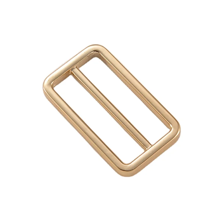 Custom Zinc alloy Slide adjuster metal buckle 38mm	Tri glide slider buckle Ribbon slider buckles