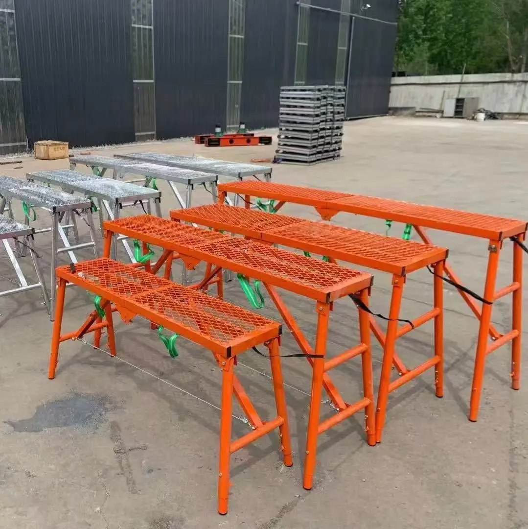 Customized Portable Small Platform Step Stool Ladders Folding Scaffold  Mobile Folding Ladder Safety Legs Work Platform
