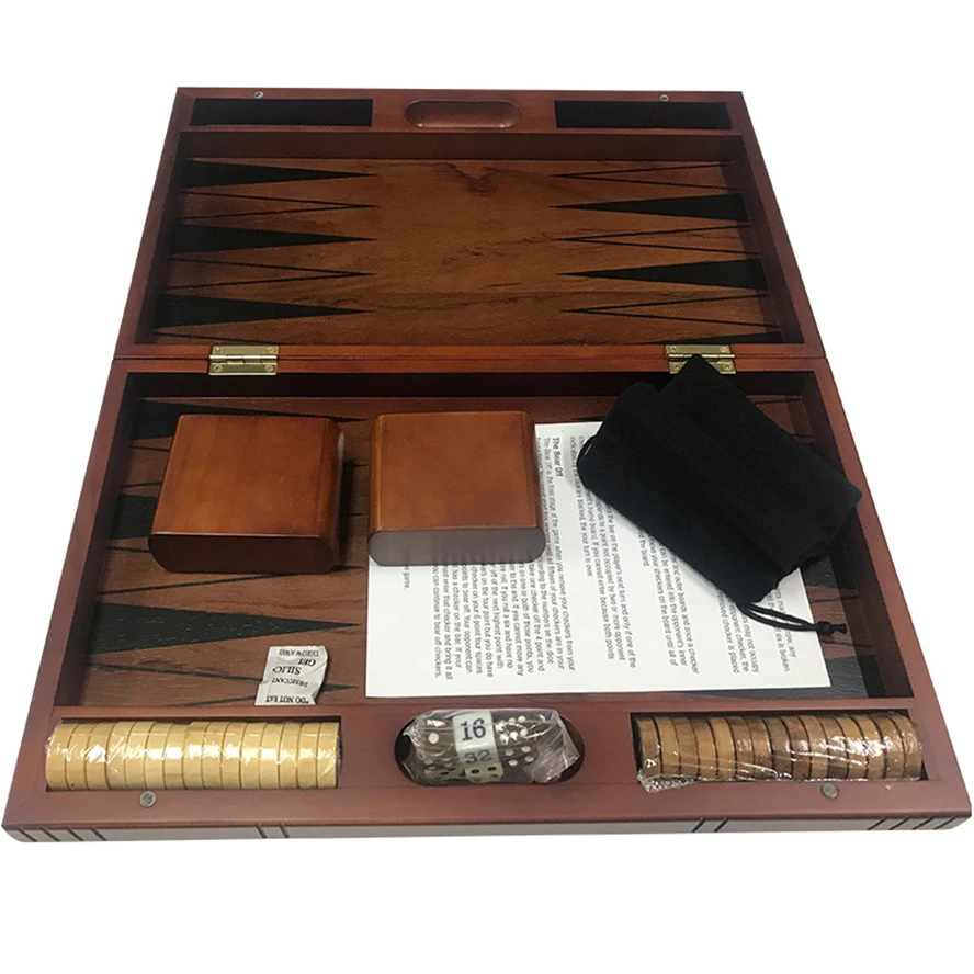 Followa wooden backgammon custom wood tavla backgammon board game jeu de backgammon de luxe back gammon