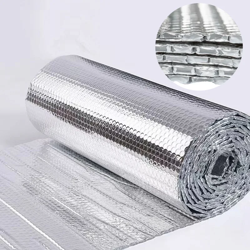 underfloor heating soundproof roof heat resistant foam rubber attic foil insulation  5*5 plastic foil