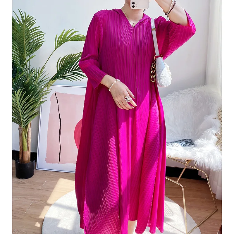 Wholesale New Design Women Elegant Pleated Dresses Women O Neck Fashionable Dresses Pleated Dress