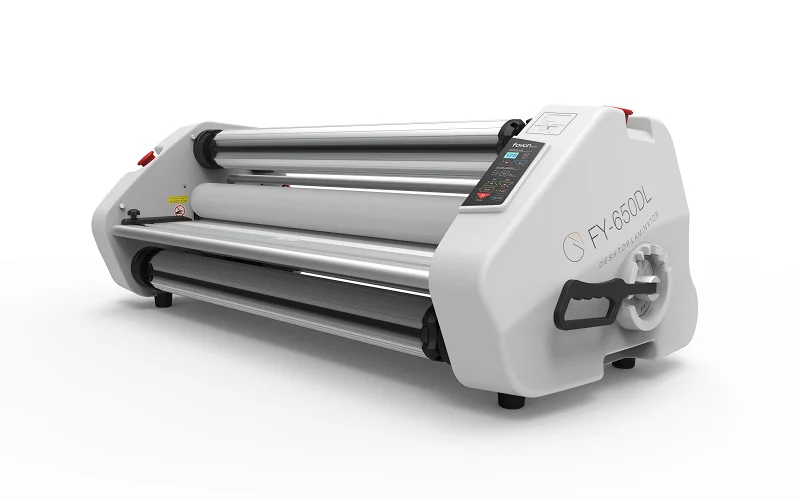 W390 FY650DL Automatic Cold Hot Roll Laminating Machine Desktop Laminator for A1 Paper