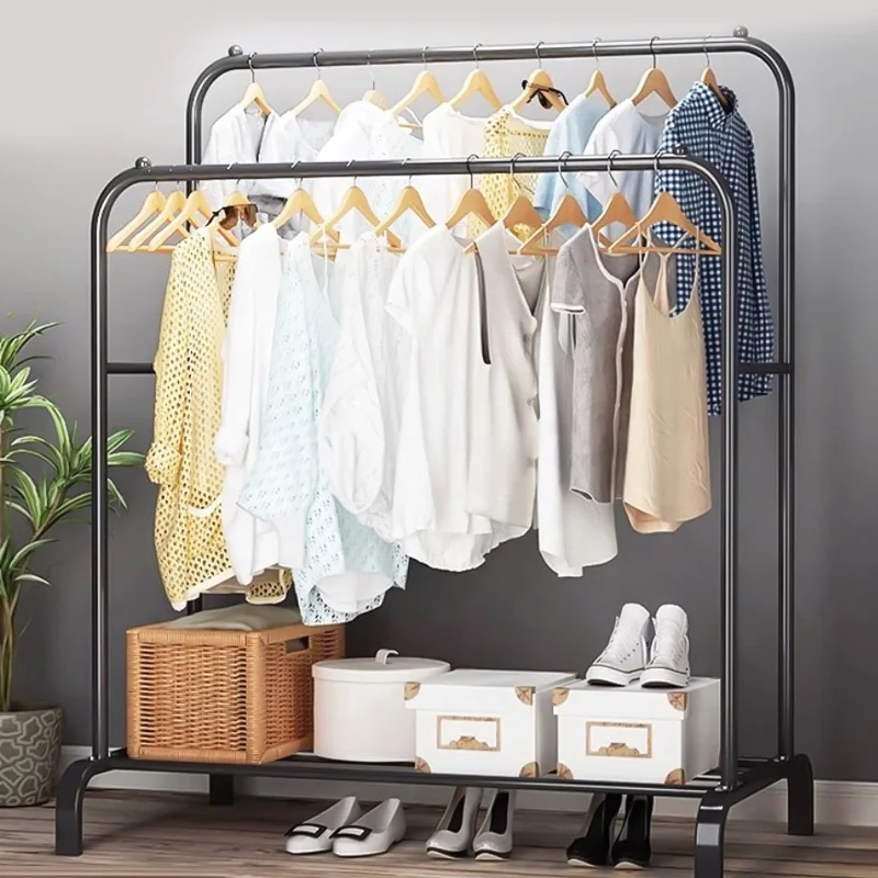 Strong Carrying Capacity Vertical Clothes Hanger Rack Standing Hangers Durable And Shoe Rack