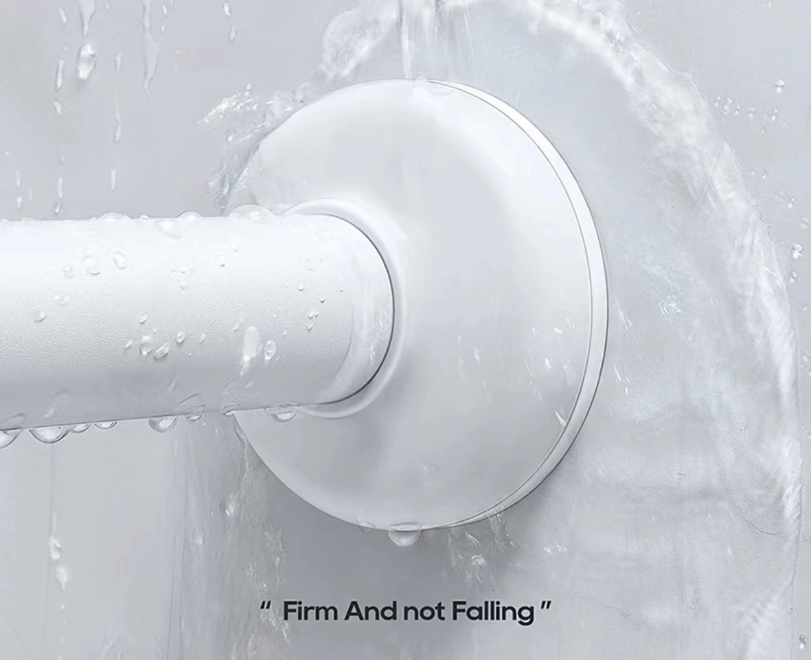 Without  Drill Modern Bath Curtain Rods Door Window Curtain Poles Adjustable Extendable Curtain Rod