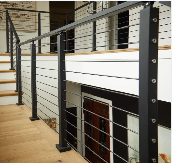 USA standard Stainless steel 304/316 cable railing system wire balustrade system for stair for balcony