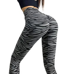women animal print tights active wear scrunch butt sports high waist fitness Zebra/Leopard print yoga leggings