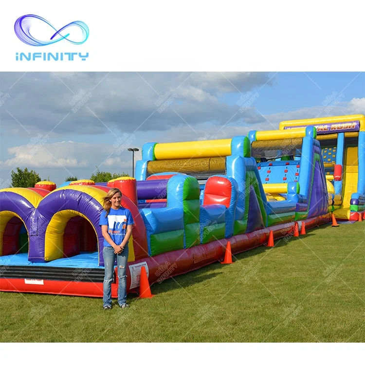 China Manufacturer Inflatable Rock Climb Obstacle Slide Obstacle Game Warrior Dash Inflatable Obstacle Course For Challenge Race