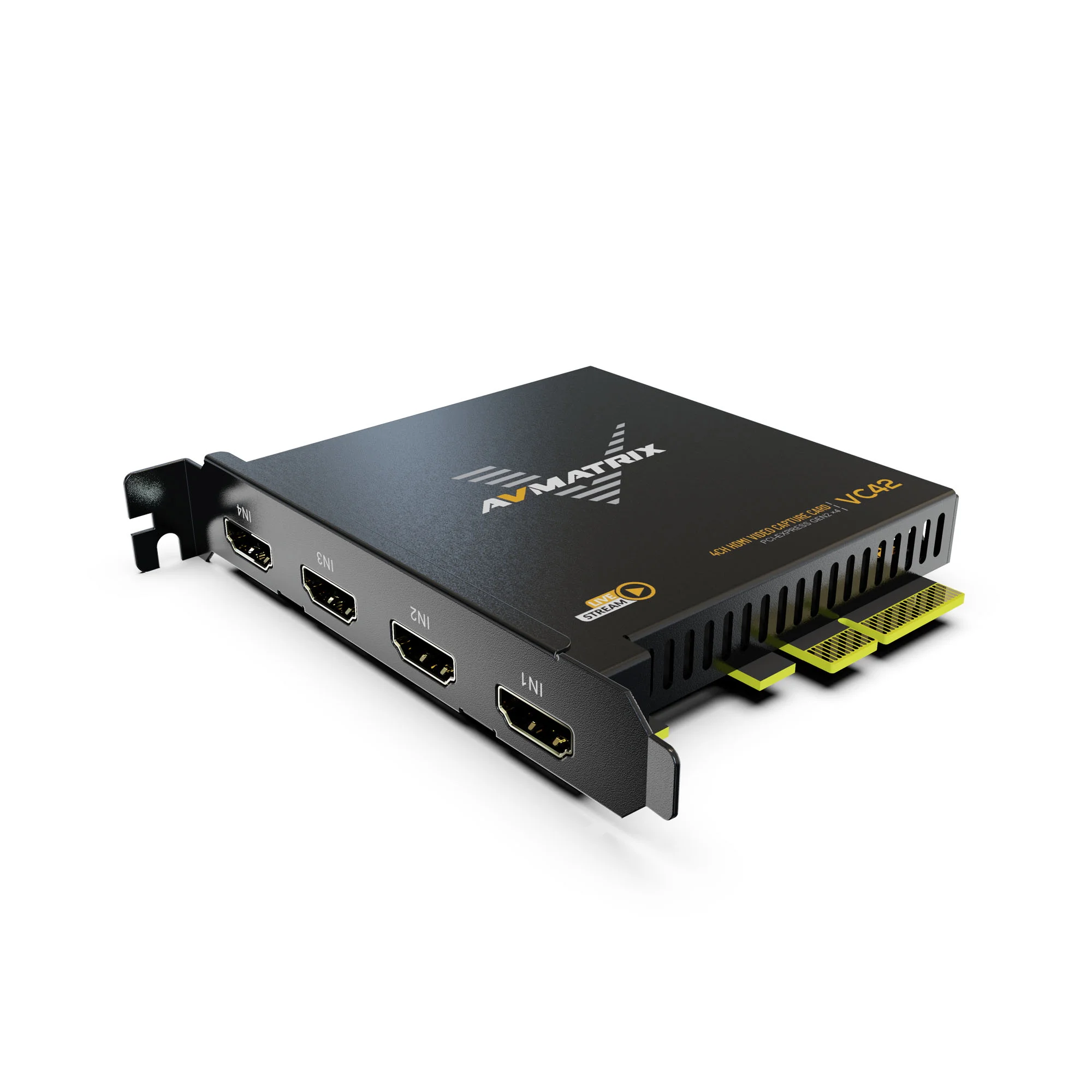 AVMATRIX VC42 игра 1080p60 Vmix OBS потоковая передача Win10 Linux 4-канальная HDMI видеокарта