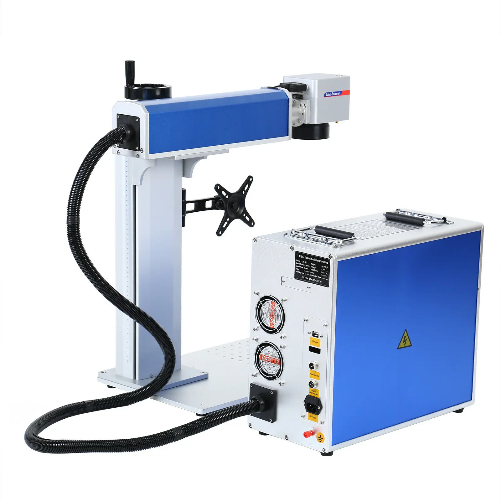 Manual 30W RF CO2 galvanometer laser marking machine